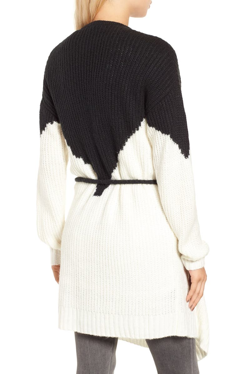 Sun & Shadow Colorblock Knit Cardigan, Alternate, color,