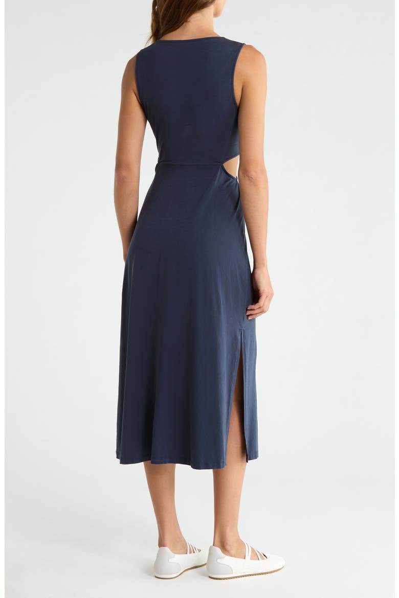 beyond yoga around the world front twist midi dress Beyond Yoga Around the World Front-Twist Dress