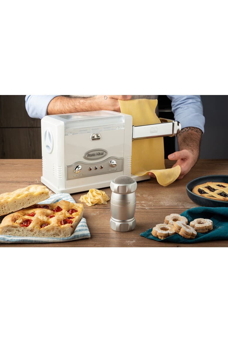 Electric Pasta Fresca Machine, Includes Lasagna, Fettuccine, Tagliolini, Alternate, color, Silver