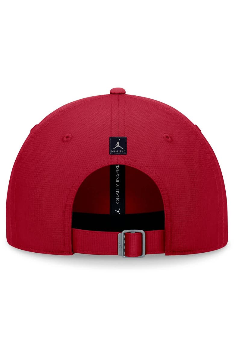 Jordan Brand Men's Jordan Brand Crimson Oklahoma Sooners 2024 On-Field Performance Adjustable Hat, Alternate, color, Crimson