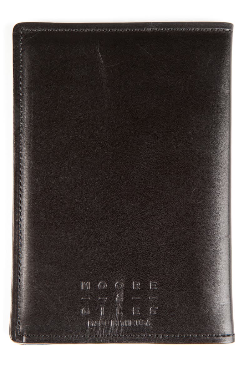 Leather Passport Case, Alternate, color, BROMPTON BLACK