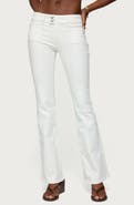 EDIKTED Mattea Patch Pocket Low Rise Flare Jeans