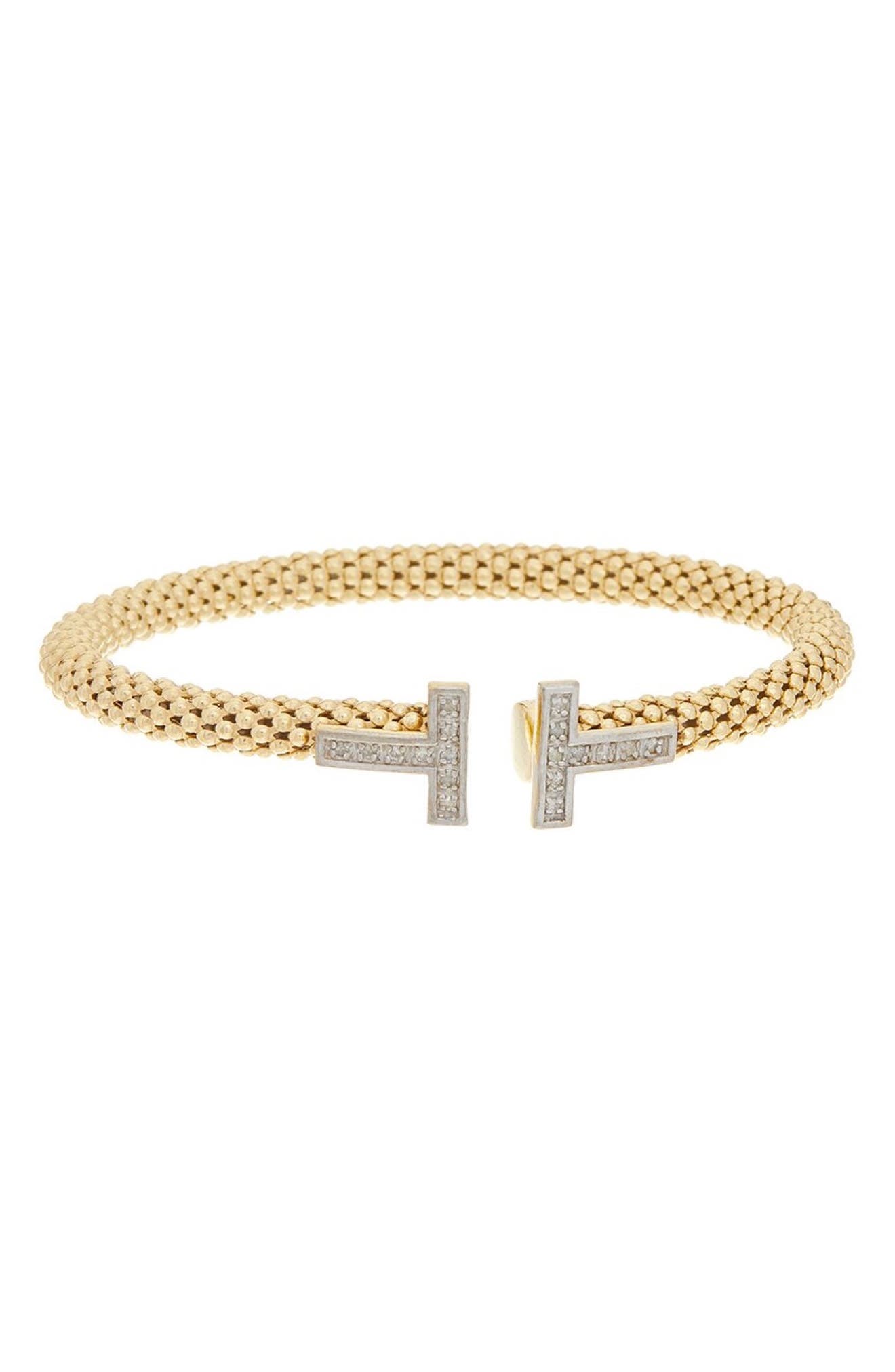 Diamond Mesh Cuff Bangle