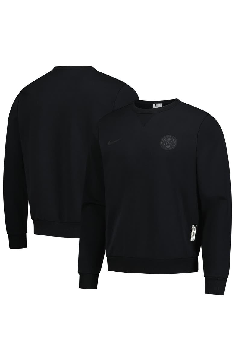Nike Men's Nike  Black Denver Nuggets Authentic Standard Issue Travel Dri-FIT Sweatshirt, Main, color, Black