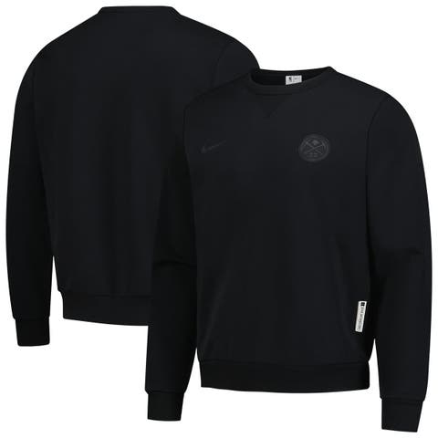 Men's Nike  Black Denver Nuggets Authentic Standard Issue Travel Dri-FIT Sweatshirt