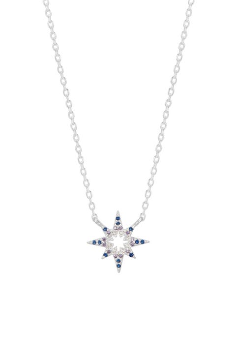 North Star Cubic Zirconia Pendant Necklace