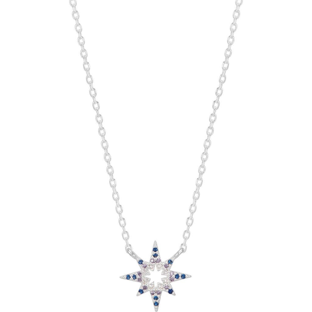 Estella Bartlett North Star Cubic Zirconia Pendant Necklace In Metallic