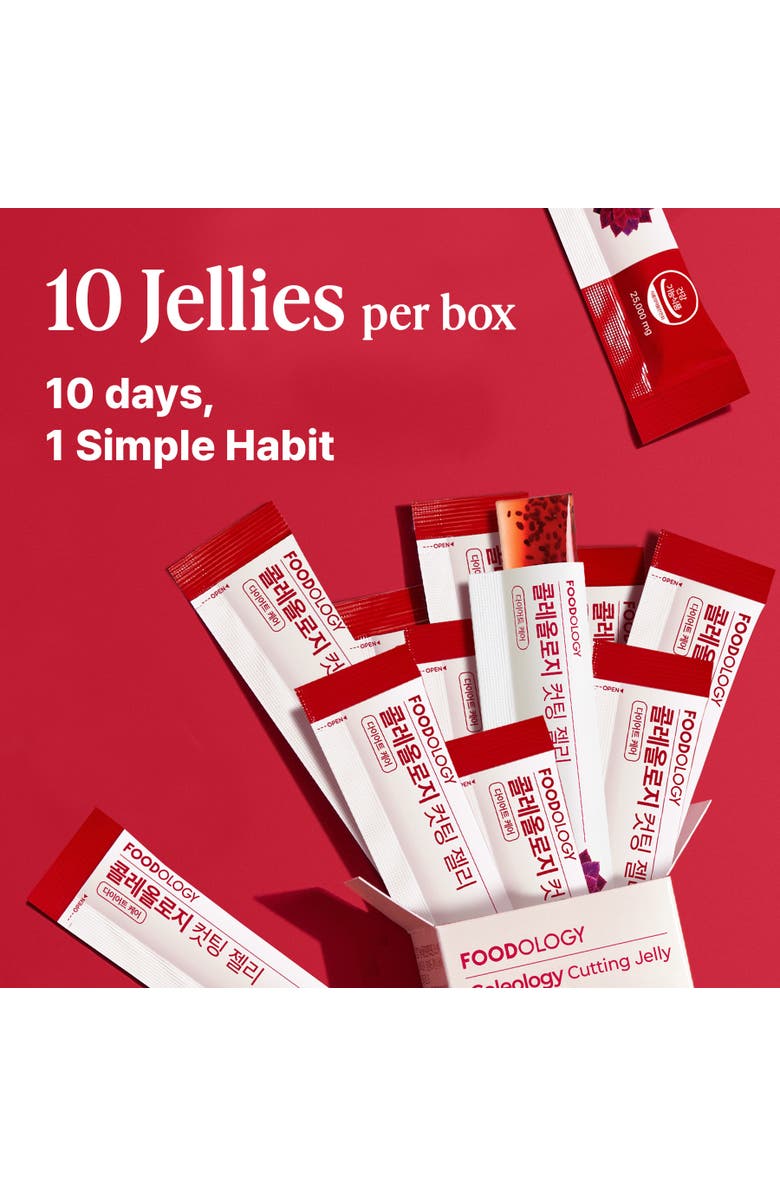 Foodology Coleology Cutting Jelly 10 sticks, Alternate, color, Red