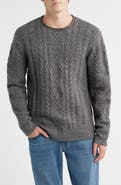 Schott NYC Tri-Blend Fisherman Sweater