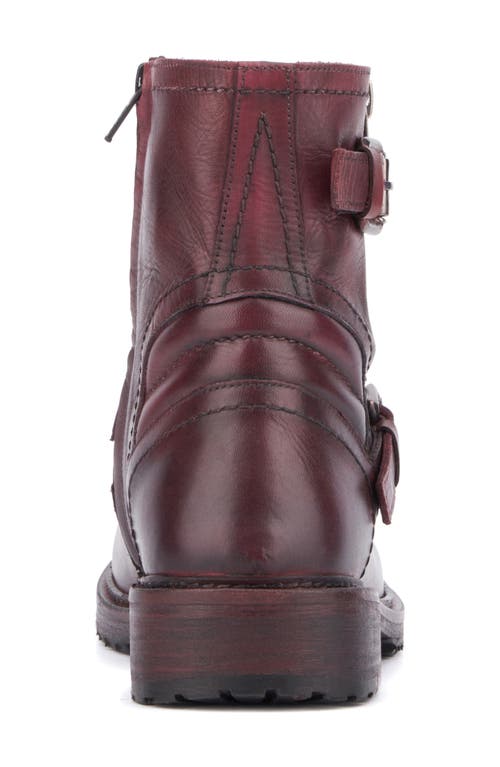 Vintage Foundry Umay Moto Boot In Burgundy