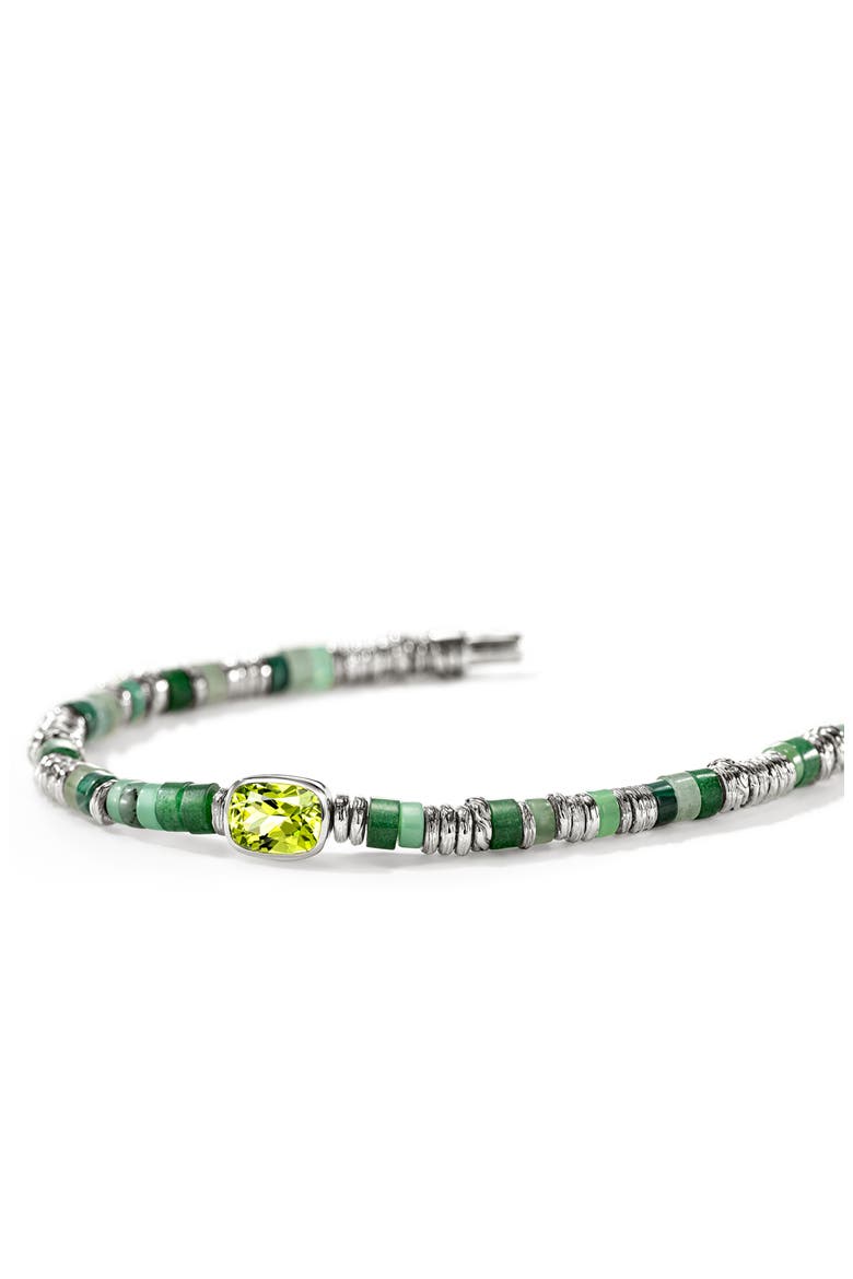 Heishi Bracelet, Alternate, color, PERIDOT