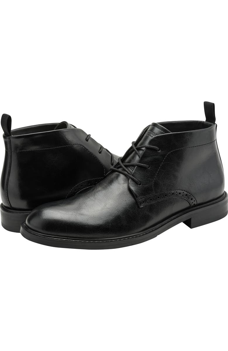 Kenneth Cole Reaction London Faux Leather Chukka Boot, Alternate, color, Black