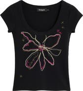 Desigual Floral Graphic T-Shirt