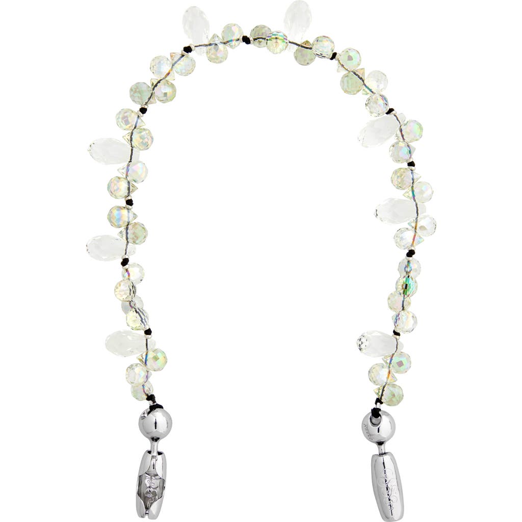 ossa Faceted Crystal Beaded Wrist Strap for iPhone Case  product