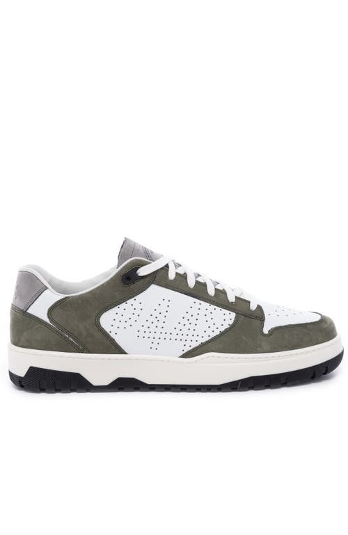 P448 Mason Sneaker in White Grey Green 