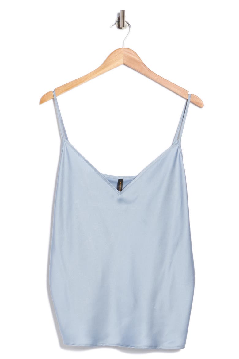 Satin V-Neck Camisole, Alternate, color, BLUE