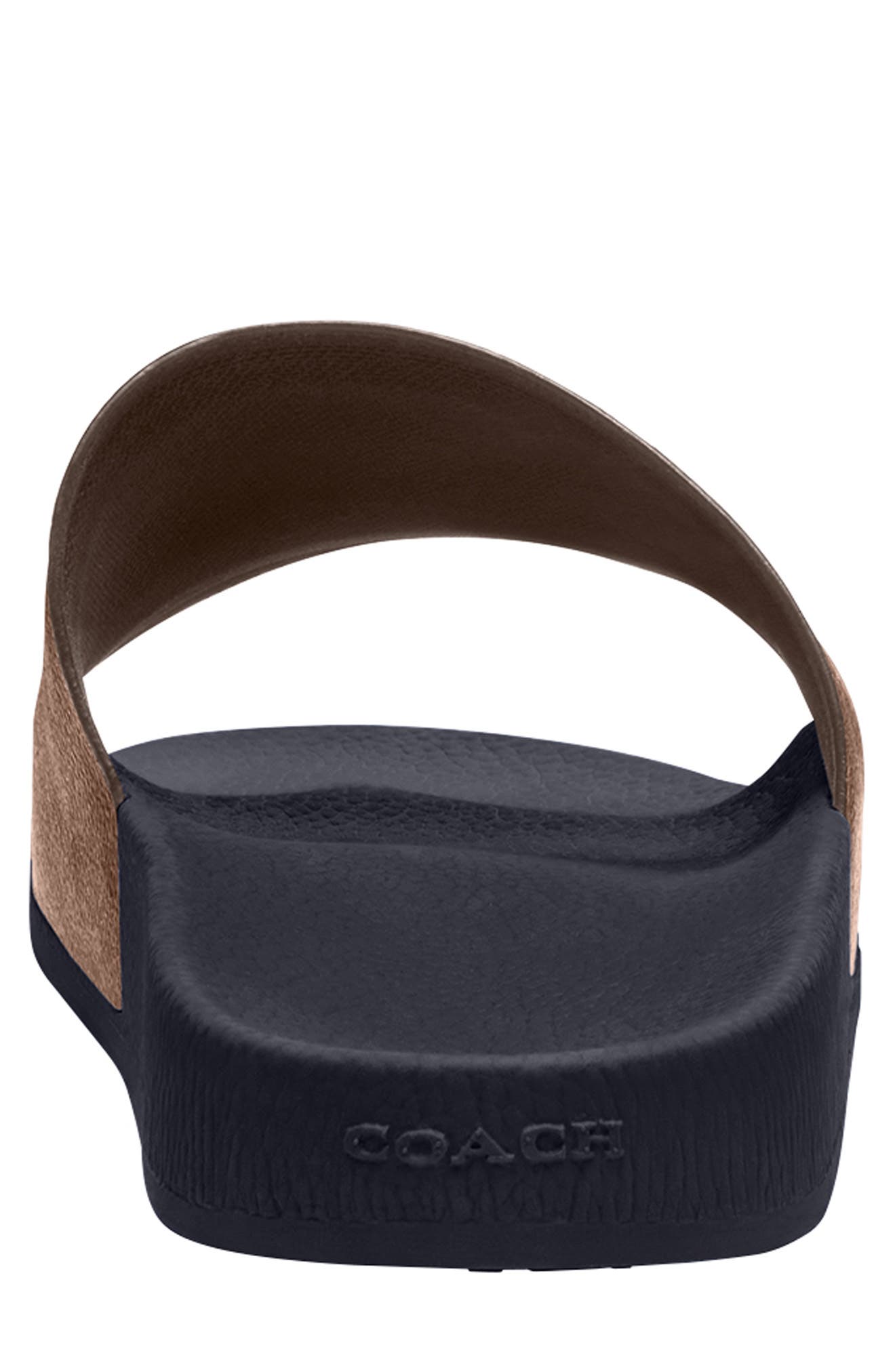 COACH Signature Slide Sandal, Alternate, color, Tan