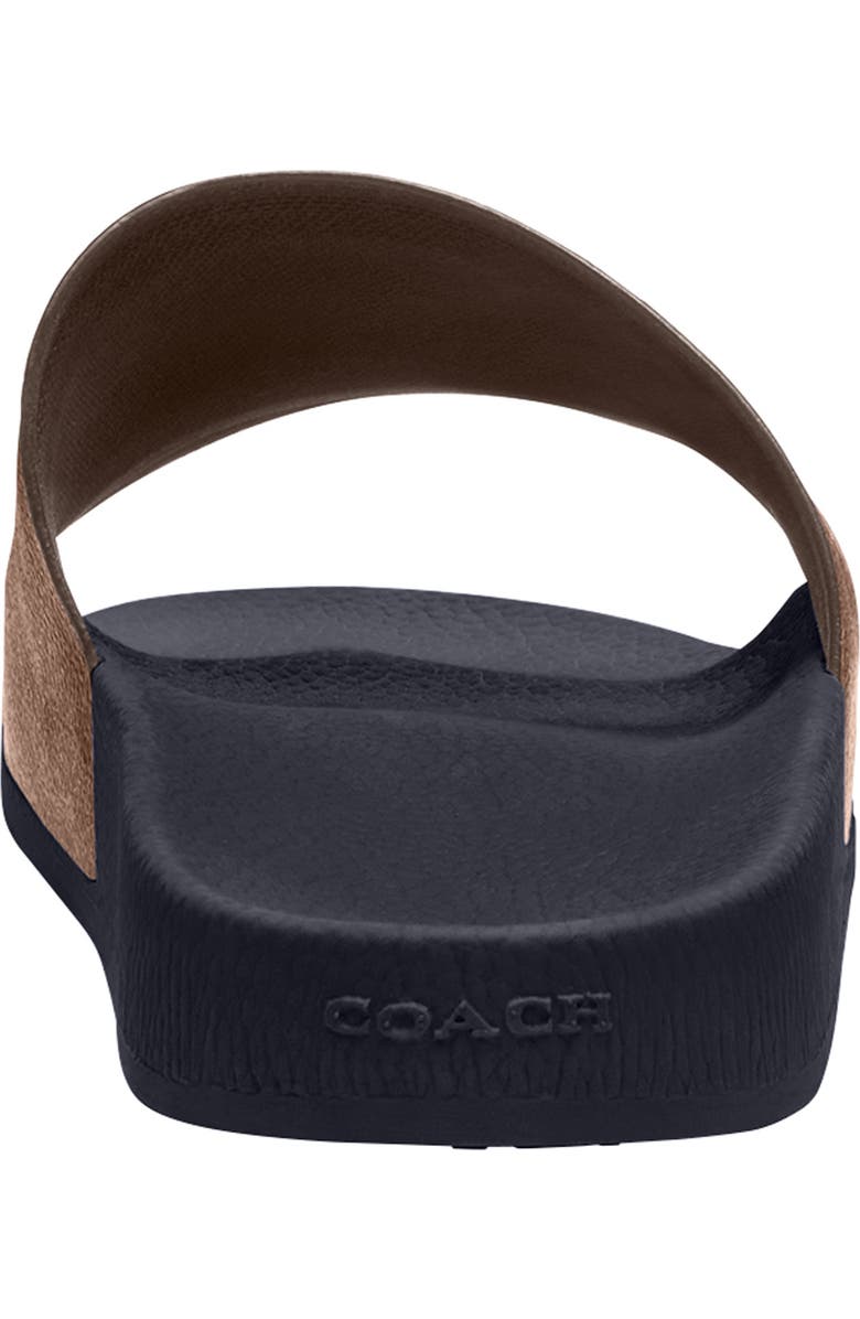 COACH Signature Slide Sandal, Alternate, color, Tan