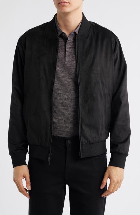 Renoir Blade Collar Faux Suede Jacket