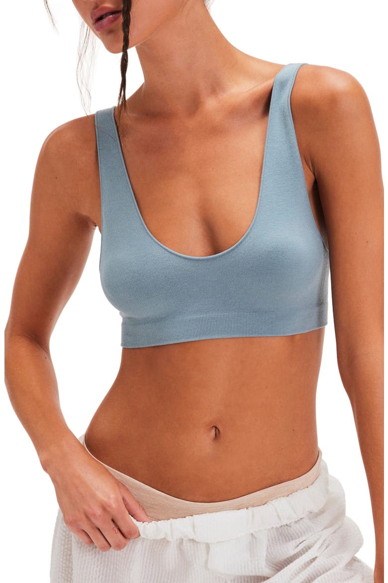 Intimately FP Rib Bralette, Main, color, STORMY SEA