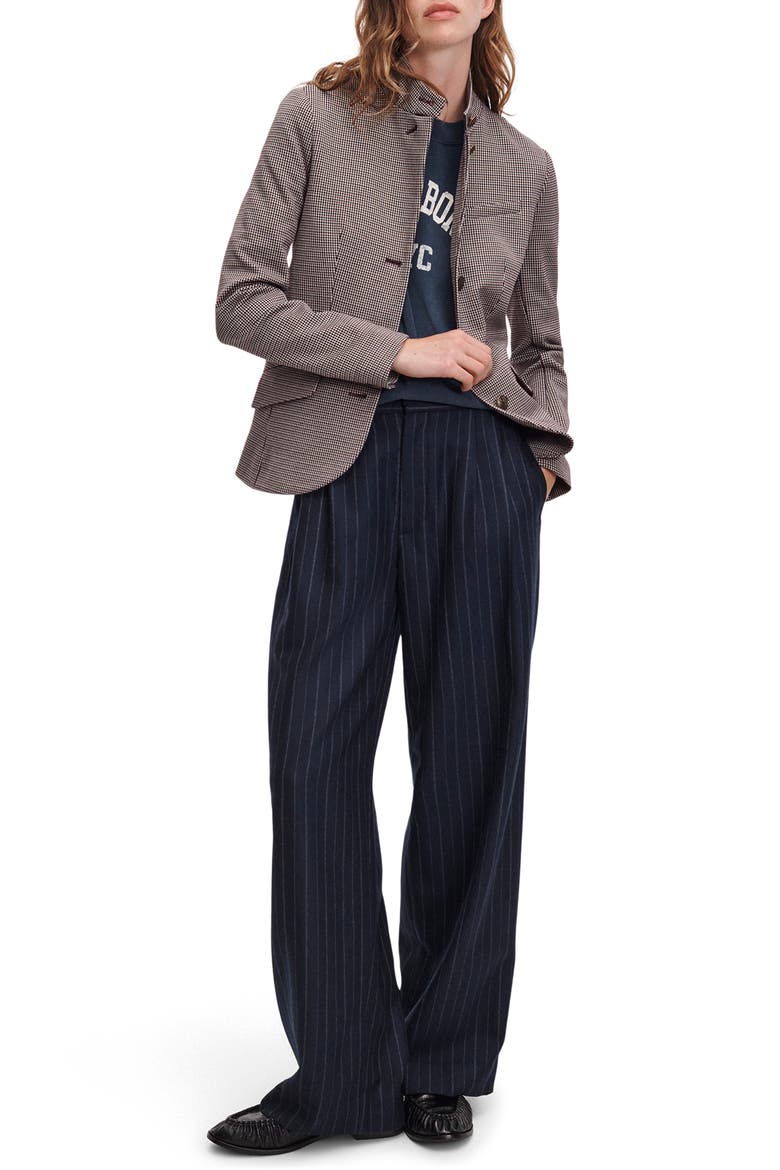 Slade Ponte Jacquard Blazer, Alternate, color, RED MULTI
