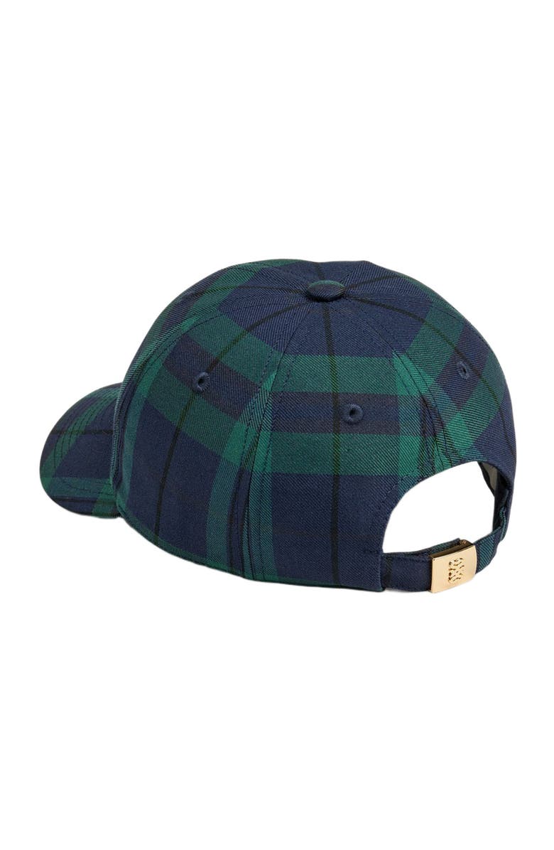 SANDRO Checked cap, Alternate, color, Green / Blue