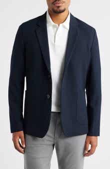 Robert Barakett Shaw Navy Textured Stretch Sport Coat