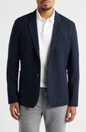 Robert Barakett Shaw Navy Textured Stretch Sport Coat