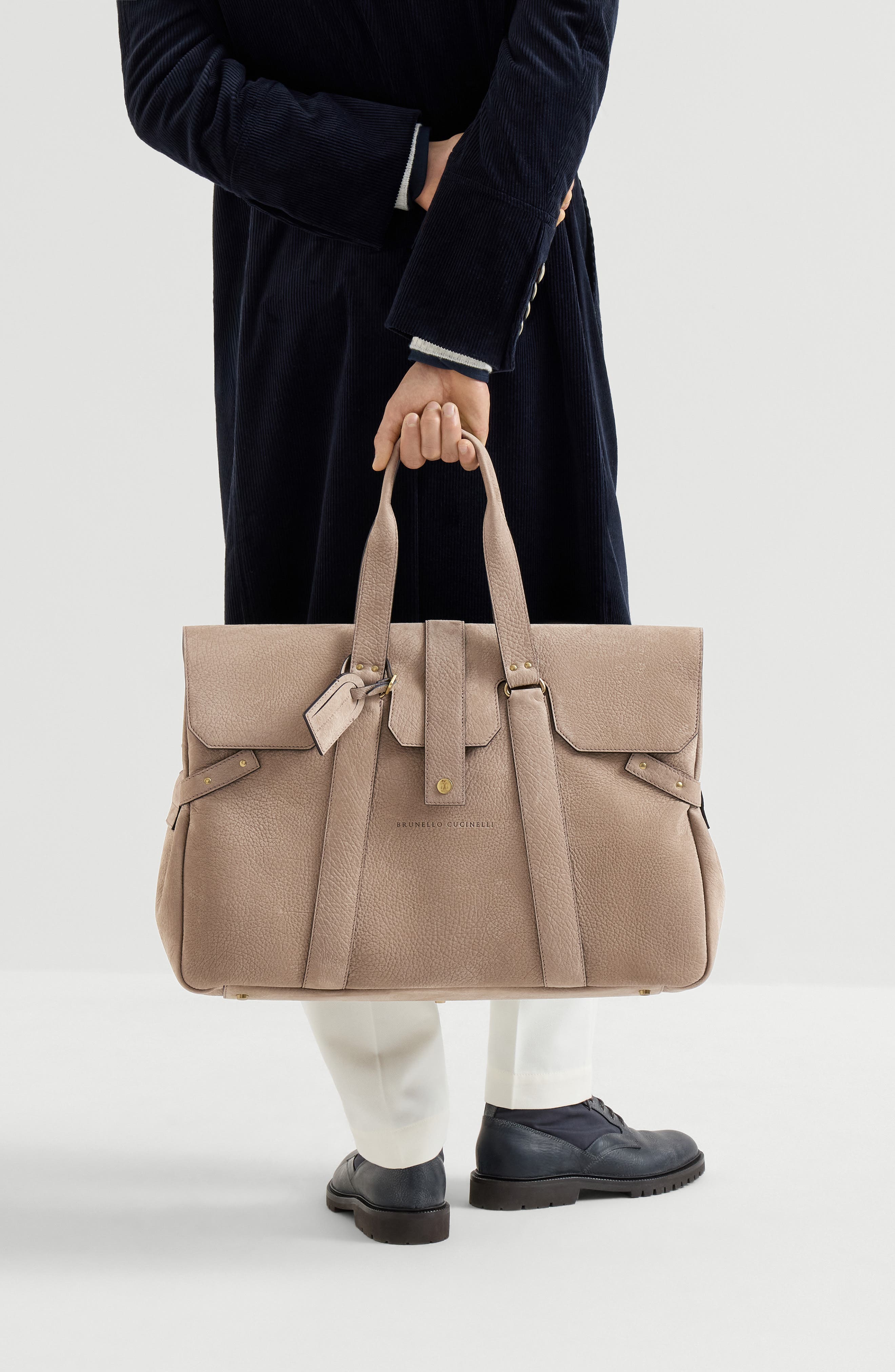 Textured Nubuck Bag, Alternate, color, Brown