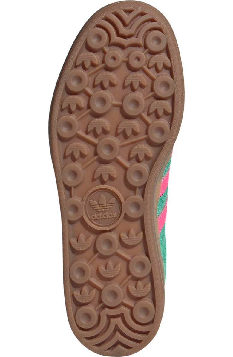 adidas Gazelle Bold Platform Sneaker, Alternate, color, Court Green/Pink/Sulfur