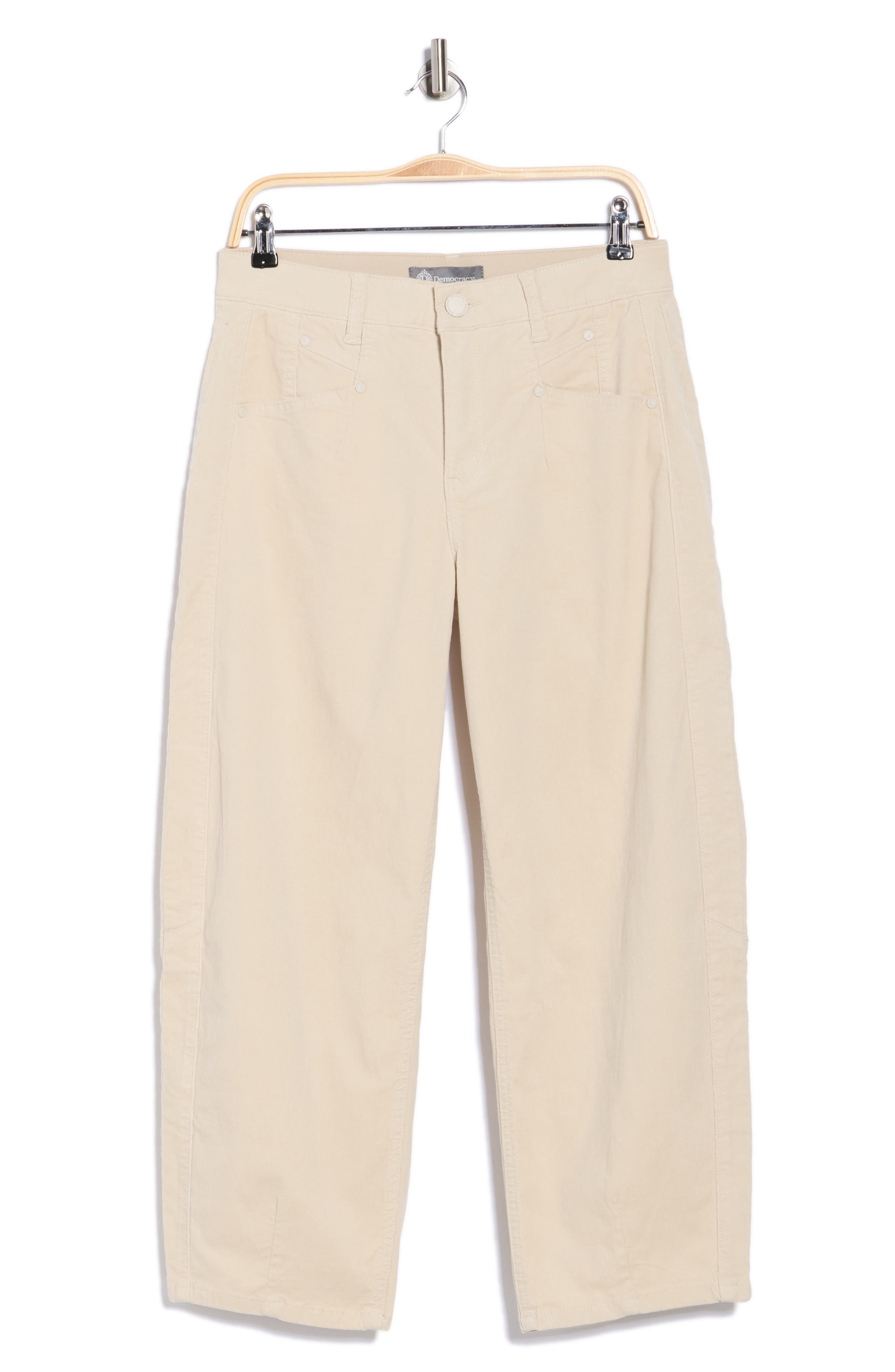 Democracy High Waist Barrel Corduroy Pants