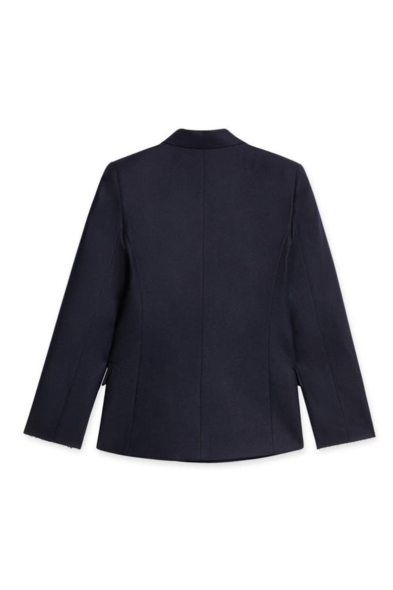 Laureen Classic Double-Breasted Wool Jacket, Alternate, color, BLUE