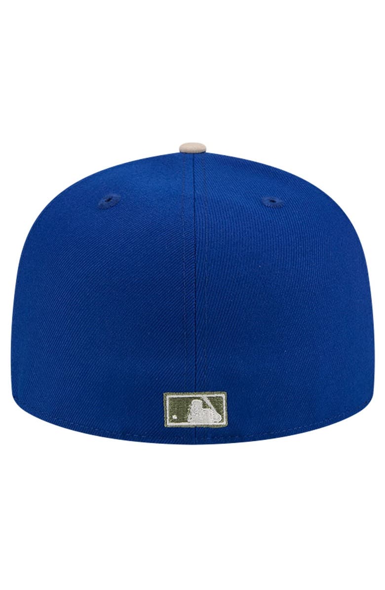 New Era Men's New Era Royal Seattle Mariners Canvas A-Frame 59FIFTY Fitted Hat, Alternate, color,