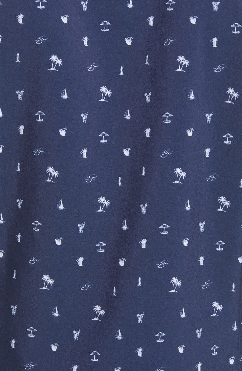 Mizzen+Main Leeward Trim Fit Short Sleeve Button-Up Performance Shirt, Alternate, color, 