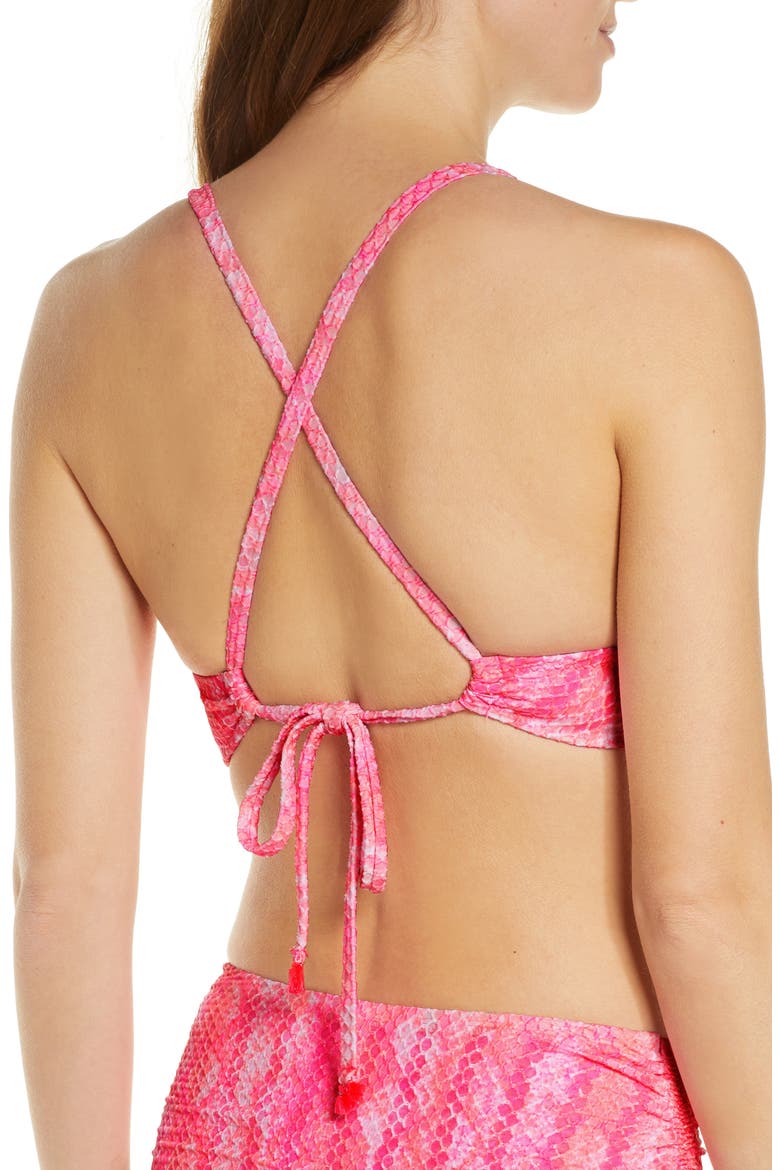 Vienna Bikini Top, Alternate, color, PINK