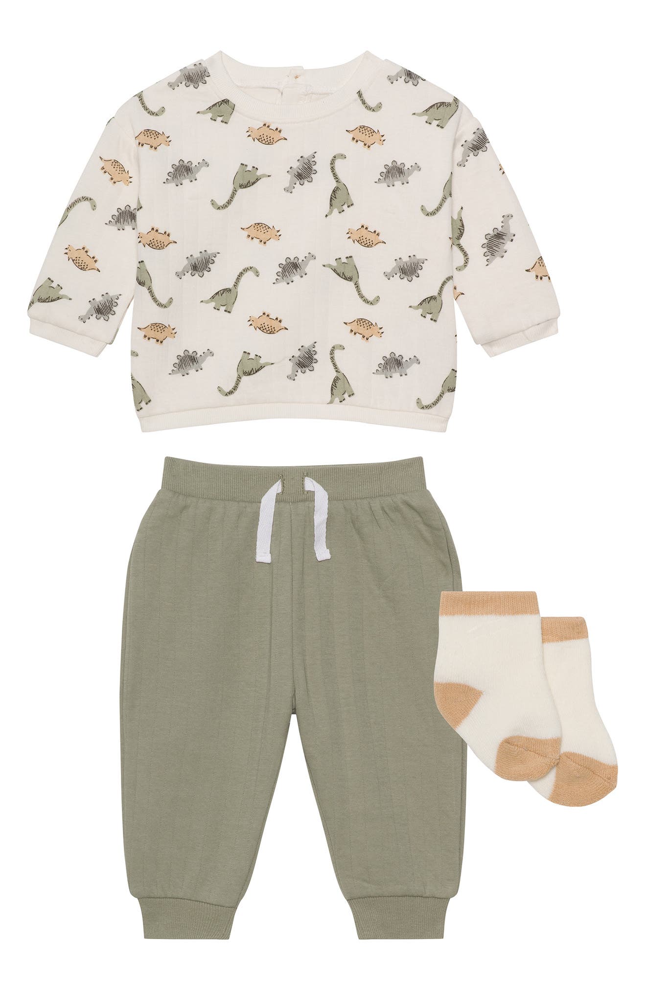 PL Baby by Petit Lem Sweatshirt, Joggers & Socks Set