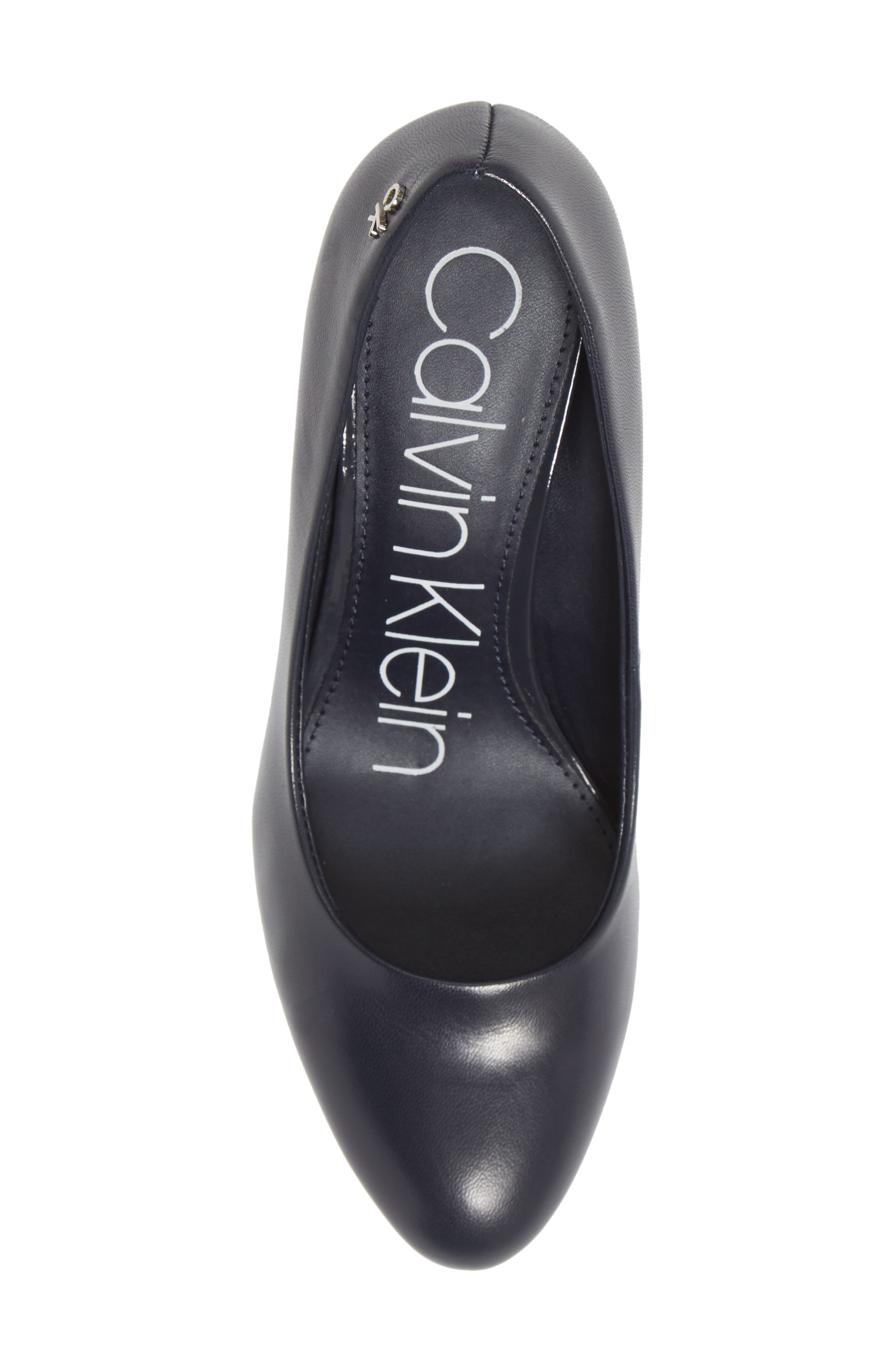 Oksa Pump, Alternate, color, DEEP NAVY LEATHER