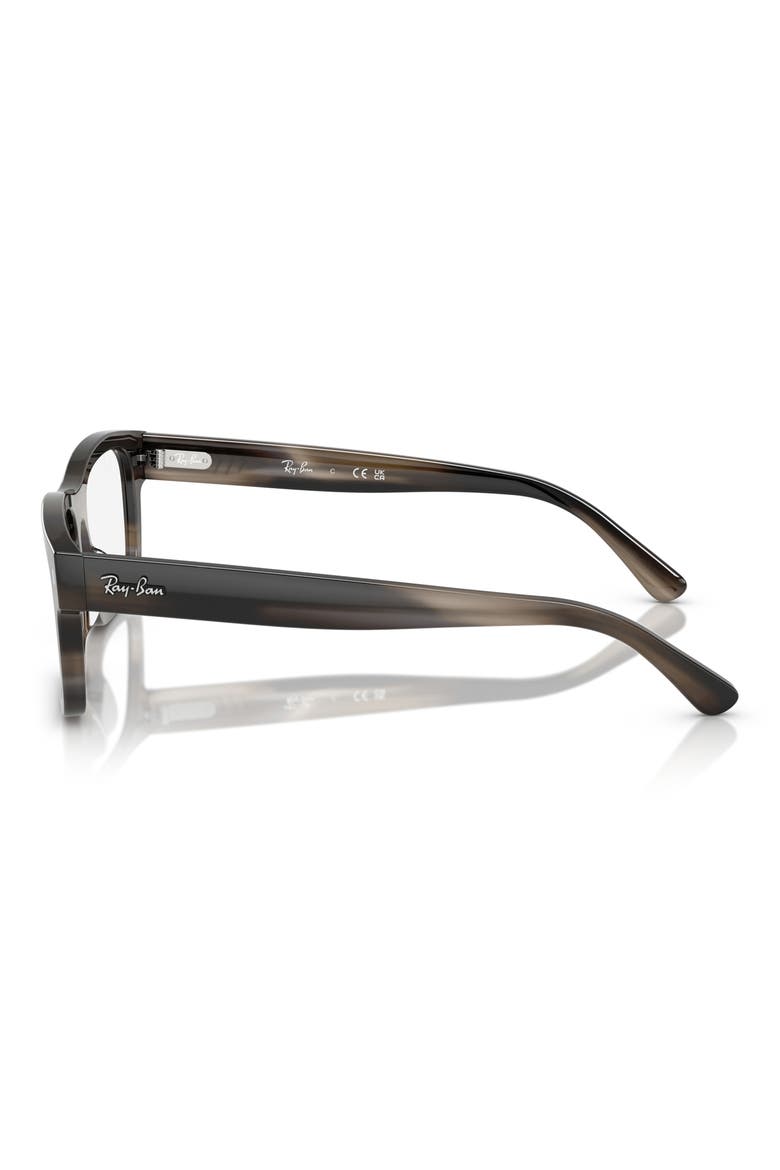 54mm Rectangular Optical Glasses, Alternate, color, HAVANA GRADIENT