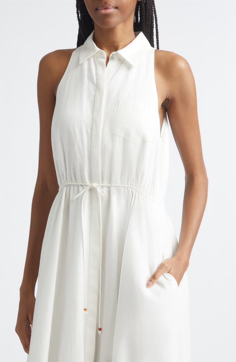 Toccin Tiana Sleeveless Linen & Cotton Shirtdress, Alternate, color, 