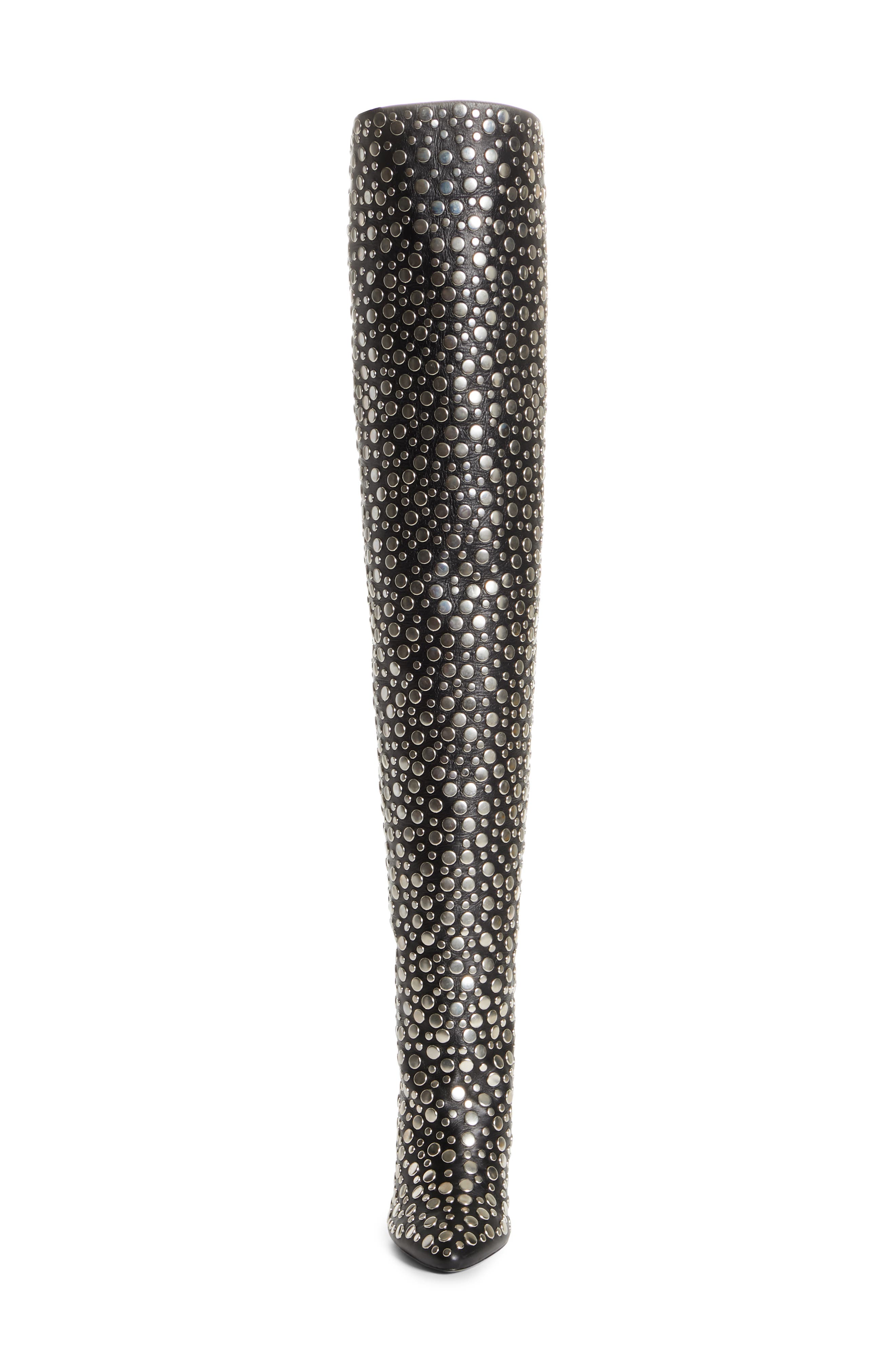 Saint Laurent Kiki Studded Over the Knee Boot, Alternate, color, 