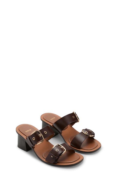 Amy Buckle Strap Slide Sandal