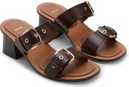 MANGO Amy Buckle Strap Slide Sandal