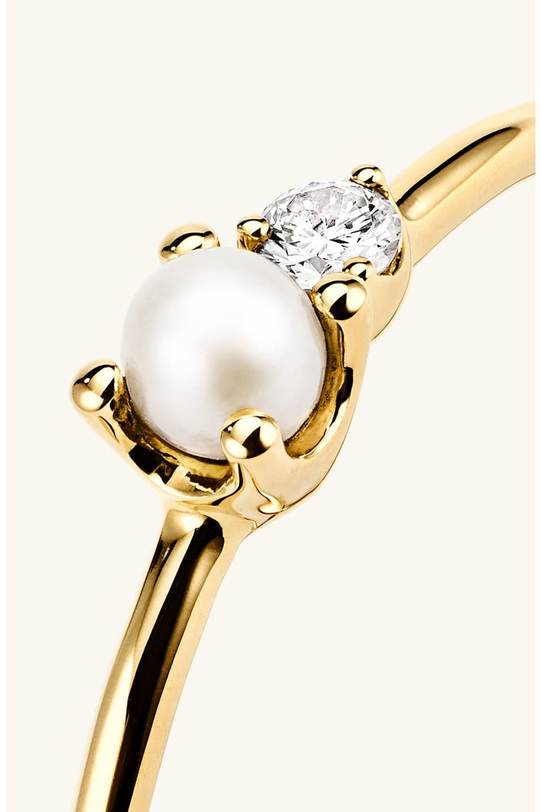 Beverly Ring, Alternate, color, Yellow Gold Pearl