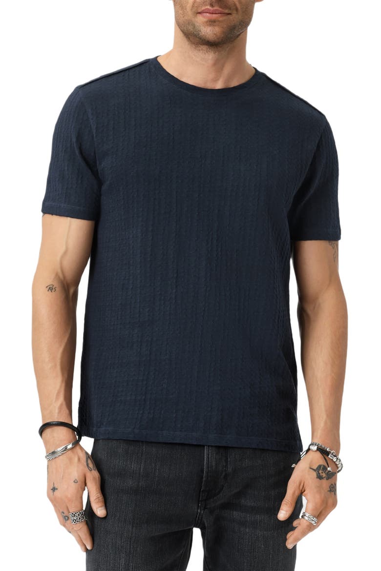 Brasse Crewneck T-Shirt, Alternate, color, NAVY