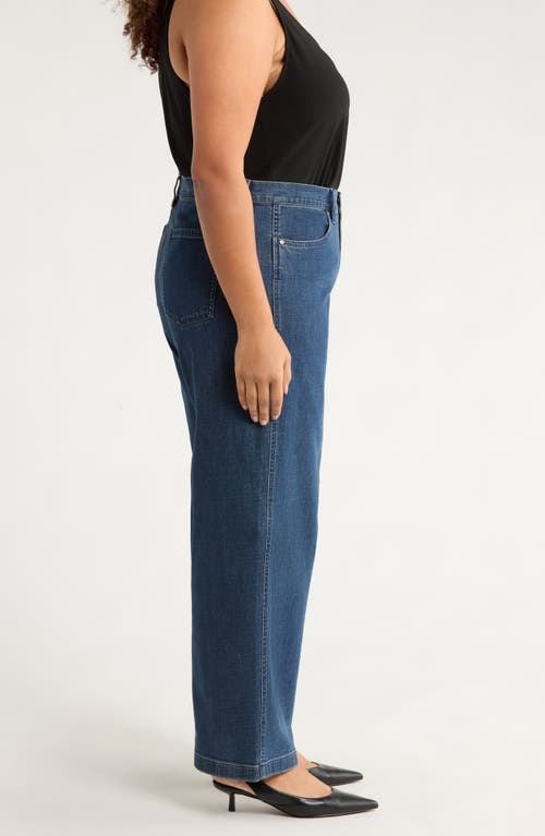 Eileen Fisher Wide Leg Jeans In Purple