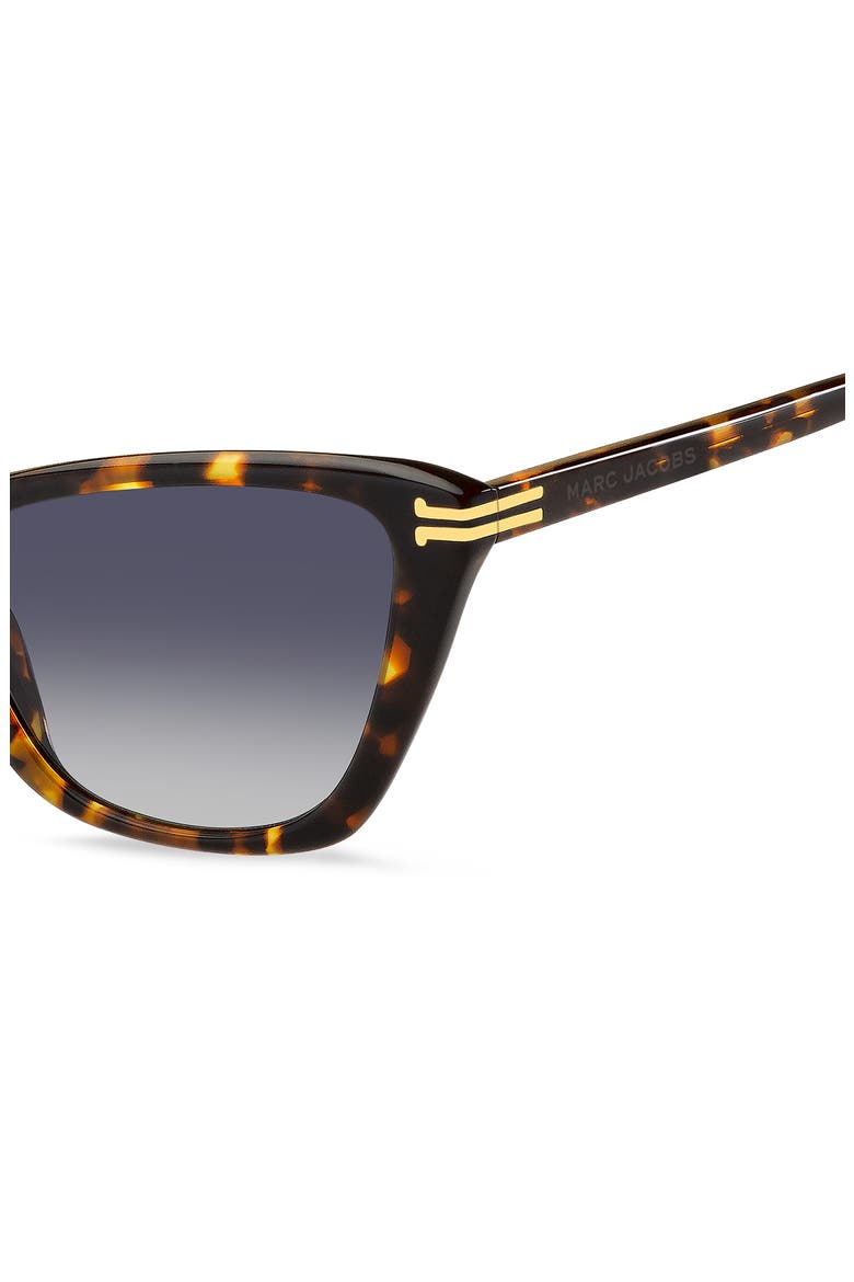 53mm Cat Eye Sunglasses, Alternate, color, HAVANA/ GREY SHADED BLUE