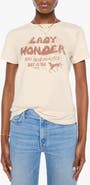 MOTHER The Boxy Goodie Goodie Stretch Cotton Graphic T-Shirt