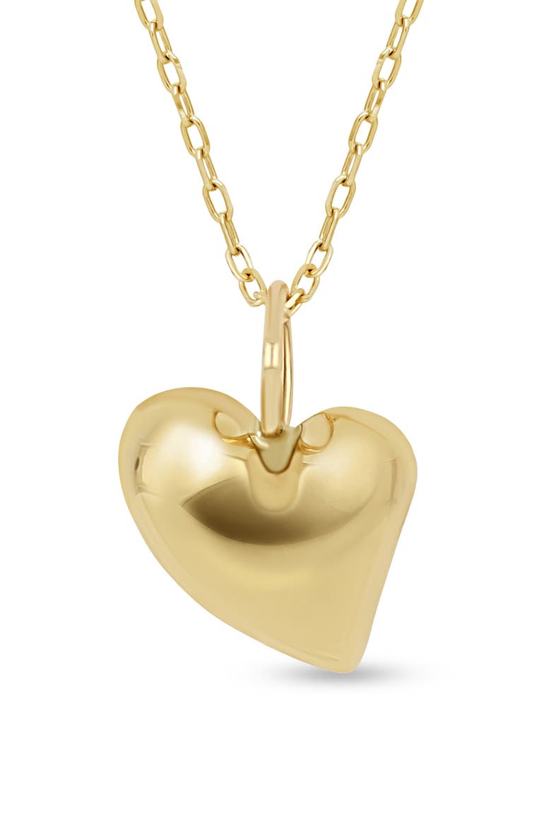 14K Gold Abstract Heart Pendant Necklace, Alternate, color, 14K YELLOW GOLD