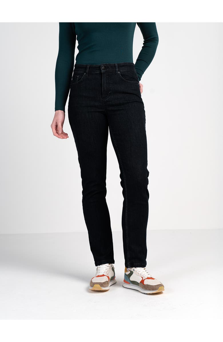 81040430 Darla Comfort Straight Leg Jeans, Main, color, Black
