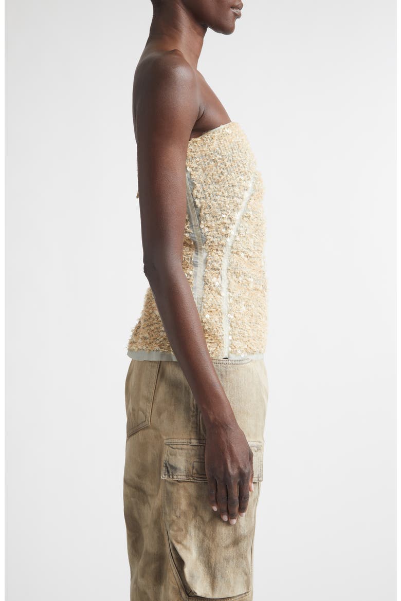 Sequin Tulle Bustier Top, Alternate, color, LIGHT BLUE/ SAND